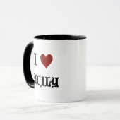 I Liebe Sizilien Tasse (Vorderseite Links)