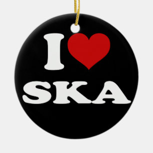 I Liebe Ska Keramikornament