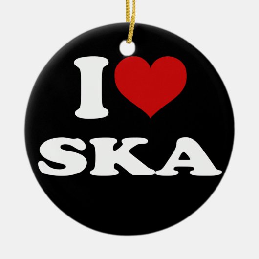 I Liebe Ska Keramikornament (Vorne)