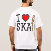 I Liebe Ska T-Shirt (Rückseite)
