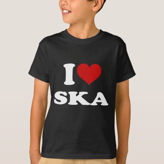 I Liebe Ska T-Shirt (Vorderseite)