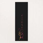 "I Liebe Skaten" Abbildung Skaten individuelle Nam Yogamatte (Rückseite)