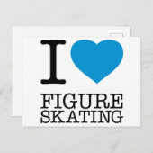 I LIEBE SKATEN POSTKARTE (Vorne/Hinten)