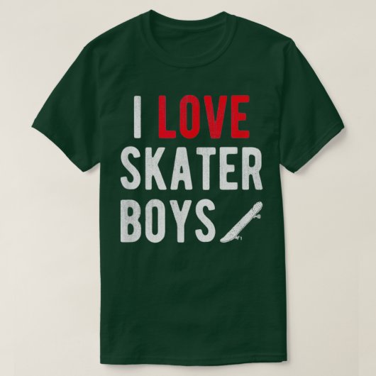 I Liebe Skater Boys I Hecht Skater Boys for Skateb T-Shirt (Design vorne)