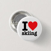 "I Liebe Ski" Button (Vorne & Hinten)