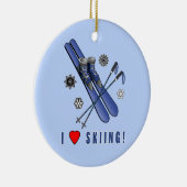 I Liebe-Ski fahren! Keramikornament (Rechts)