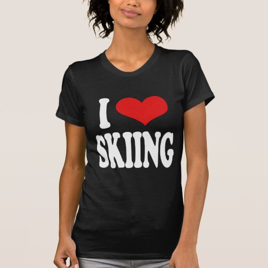 I Liebe-Ski fahren T-Shirt (Vorderseite)
