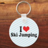 I Liebe Ski Jumping Schlüsselanhänger (Vorderseite)