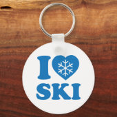I Liebe Ski Schlüsselanhänger (Vorderseite)