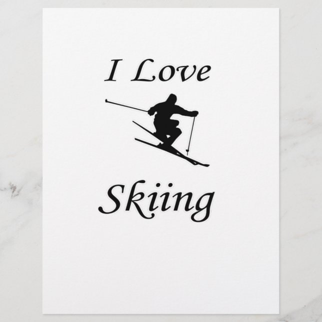 I Liebe Skifahren (Vorderseite)
