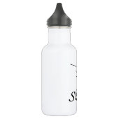 I Liebe Skifahren Edelstahlflasche (Links)
