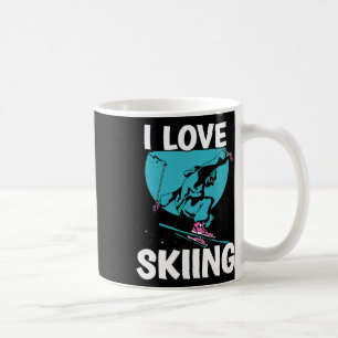 I Liebe Skifahrer Skifahren Skiwintersport Kaffeetasse