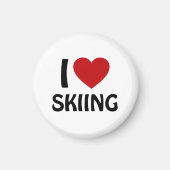 I Liebe SKIING Magnet (Vorne)
