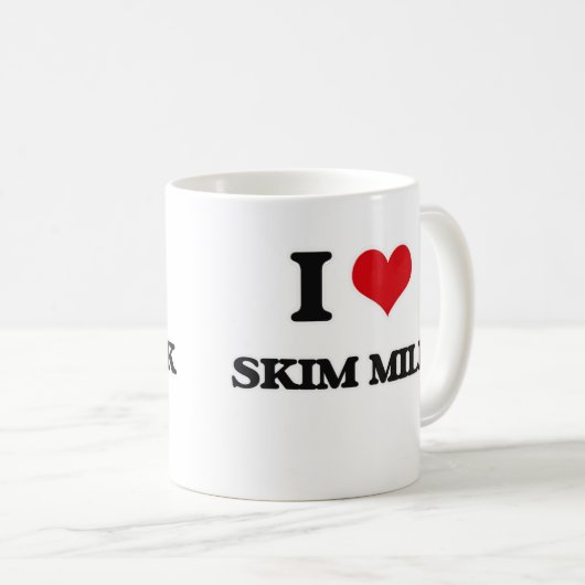 I Liebe Skim Milk Kaffeetasse (VorderseiteRechts)