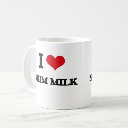 I Liebe Skim Milk Kaffeetasse (Vorderseite Links)