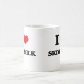 I Liebe Skim Milk Kaffeetasse (Mittel)