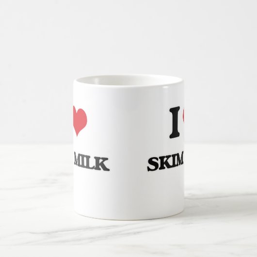 I Liebe Skim Milk Kaffeetasse (Mittel)