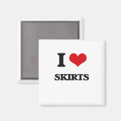 I Liebe Skirts Magnet (Vorderseite/Rückseite)