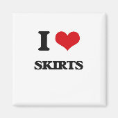 I Liebe Skirts Magnet (Vorne)