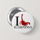 I Liebe-Skorpions-Knöpfe Button (Vorne & Hinten)