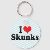 I Liebe Skunks Schlüsselanhänger (Vorderseite)