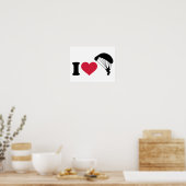 I Liebe Sky diving Poster (Küche)