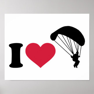 I Liebe Sky diving Poster
