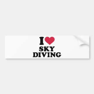 I Liebe Skydiving Autoaufkleber