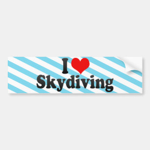 I Liebe Skydiving Autoaufkleber