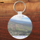 I Liebe Skydiving Keyring Schlüsselanhänger (Vorderseite)