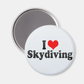 I Liebe Skydiving Magnet (Vorderseite/Rückseite)