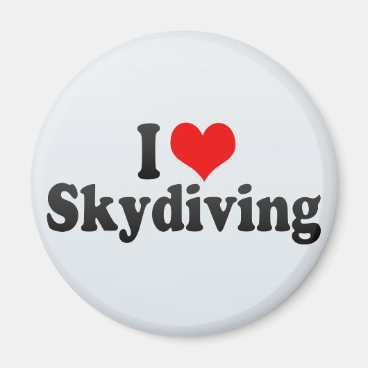 I Liebe Skydiving Magnet (Vorne)
