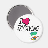 I Liebe Skydiving Magnet (Vorderseite/Rückseite)