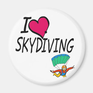I Liebe Skydiving Magnet