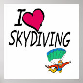 I Liebe Skydiving Poster (Vorne)