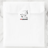 I Liebe Skydiving Runder Aufkleber (Tasche)