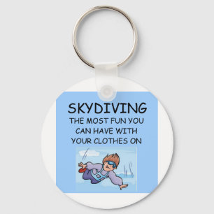 i Liebe Skydiving Schlüsselanhänger