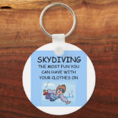 i Liebe Skydiving Schlüsselanhänger (Vorderseite)