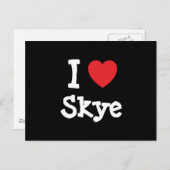 I Liebe Skye Herz T - Shirt Postkarte (Vorne/Hinten)
