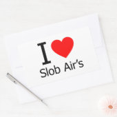I Liebe Slob Air Rechteckiger Aufkleber (Umschlag)