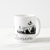 I Liebe Slonim Belarus Architecture Church Kaffeetasse (VorderseiteRechts)