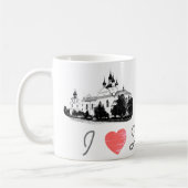 I Liebe Slonim Belarus Architecture Church Kaffeetasse (Links)