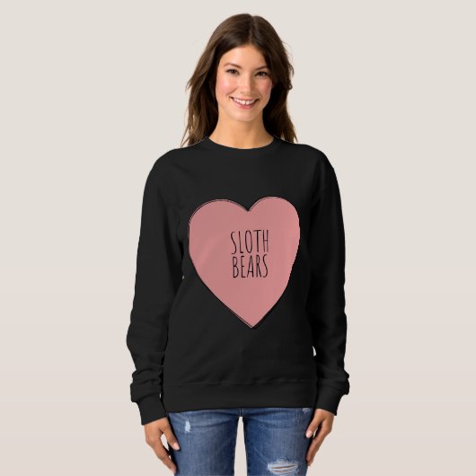 I Liebe Sloth Bears Sweatshirt (Vorne ganz)