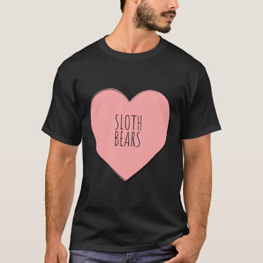 I Liebe Sloth Bears T-Shirt (Vorderseite)