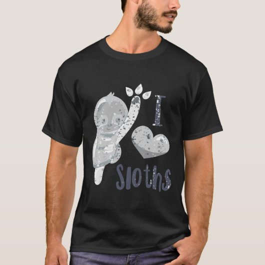 I Liebe Sloth Spritzer 1 T-Shirt (Vorderseite)