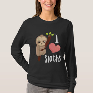 I Liebe Sloths Niedlich Sloth T-Shirt