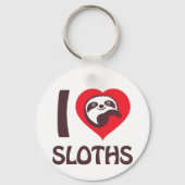 I Liebe Sloths Schlüsselanhänger (Rückseite)