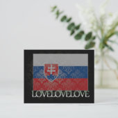 I Liebe Slowakei Cool Postkarte (Stehend Vorderseite)