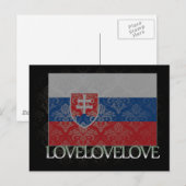 I Liebe Slowakei Cool Postkarte (Vorne/Hinten)