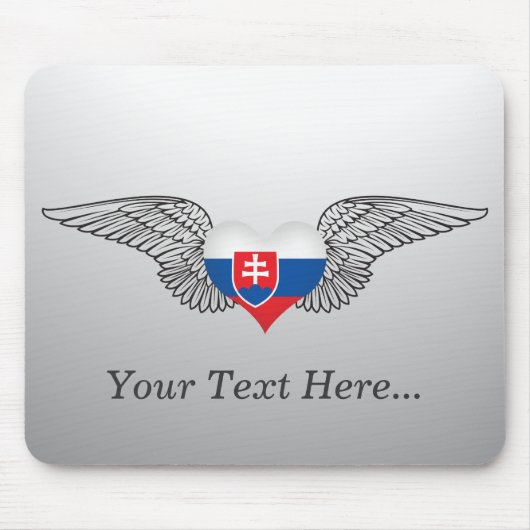 I Liebe Slowakei - Flügel Mousepad (Vorne)